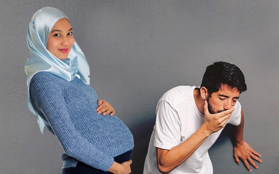 suami alahan muntah muntah ketika isteri mengandung