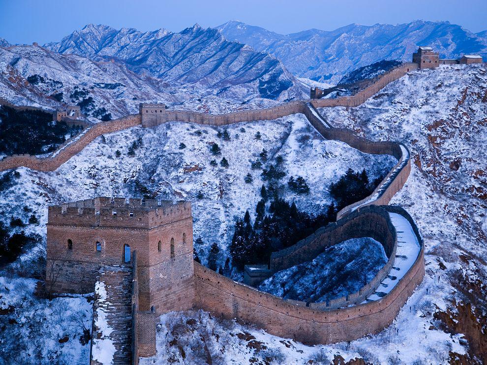 tembok besar china pada musim sejuk