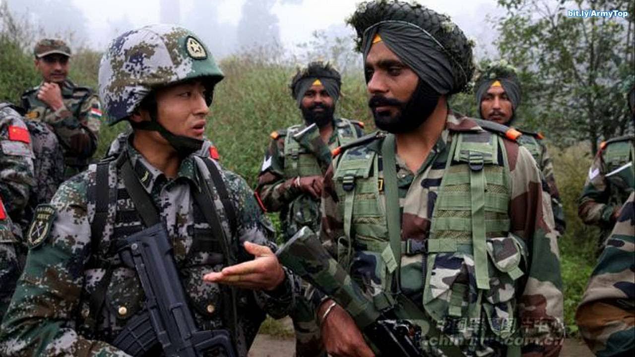 tentera china india jaga sempadan