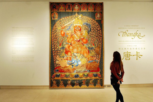 thangka tibet permaidani sutera berharga rm185 juta