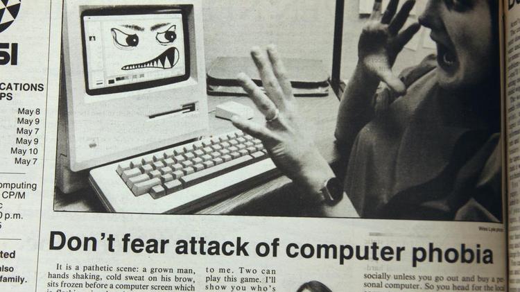 wanita takut guna komputer