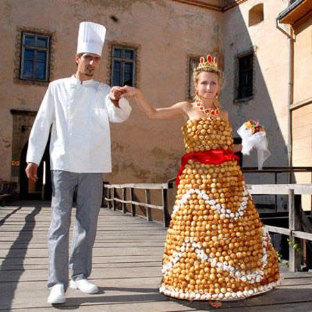 wedding dress boleh makan gemuk sedap creampuffs