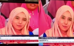 Inilah Identiti dan 5 Foto Gadis Tular Kenyit Mata di Berita TV3