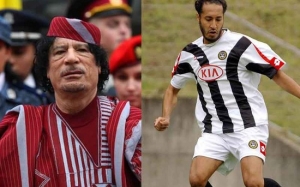 Kisah Aneh Karier Bola Sepak Anak Presiden Muammar Gaddafi