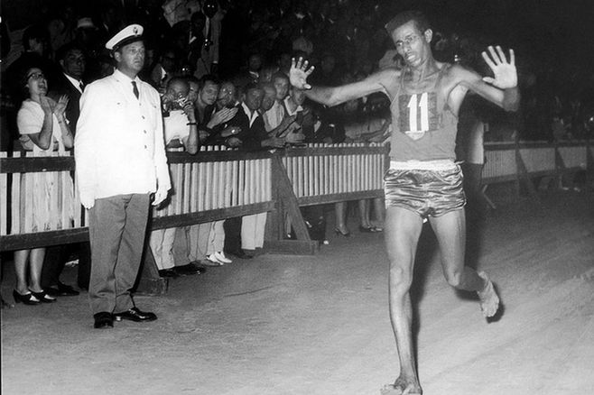 abebe bikila maratona olimpik roma