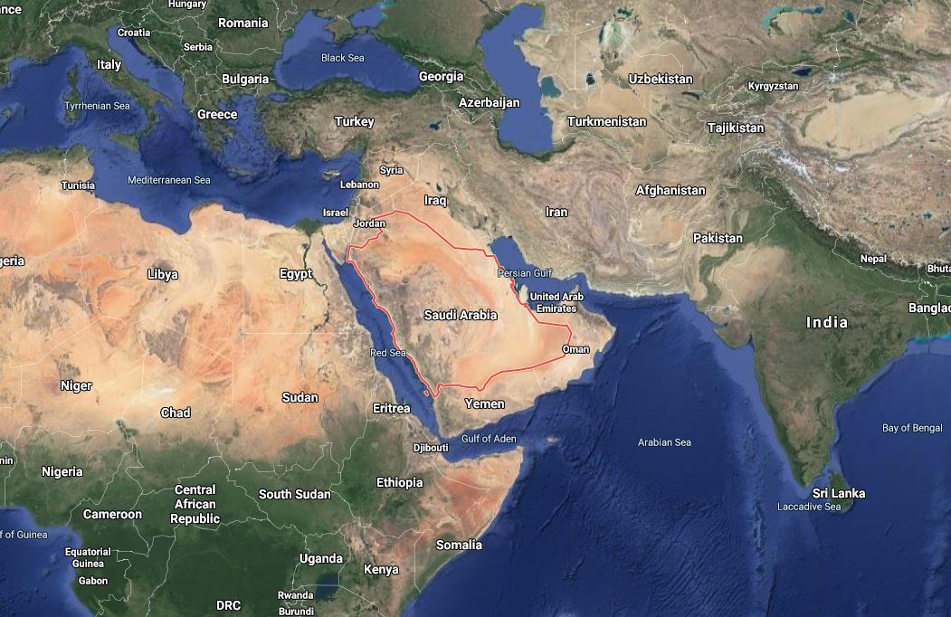 arab saudi import pasir dari negara luar