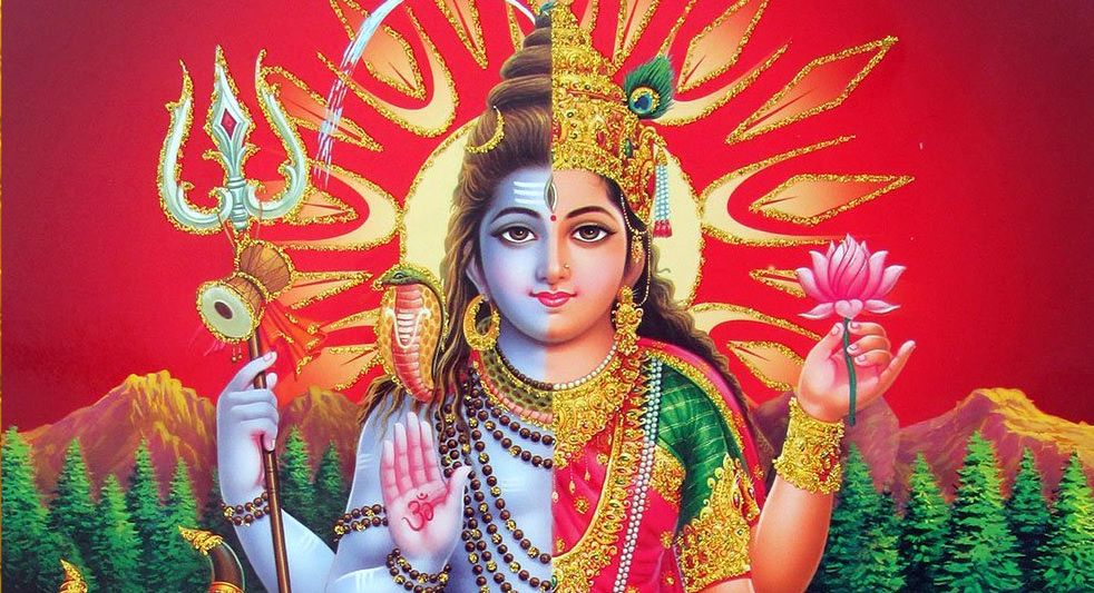 ardhanarishvara dewa dewi hindu