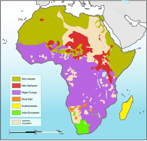 bahasa di afrika
