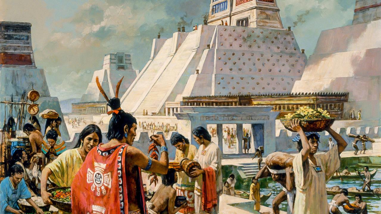 bandar tenochtitlan aztec tamadun moden