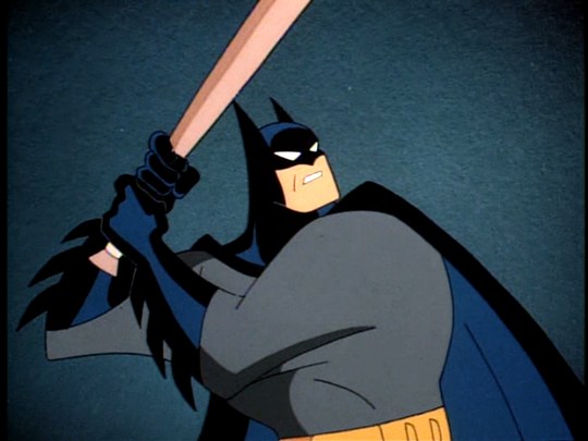 batman using a bat
