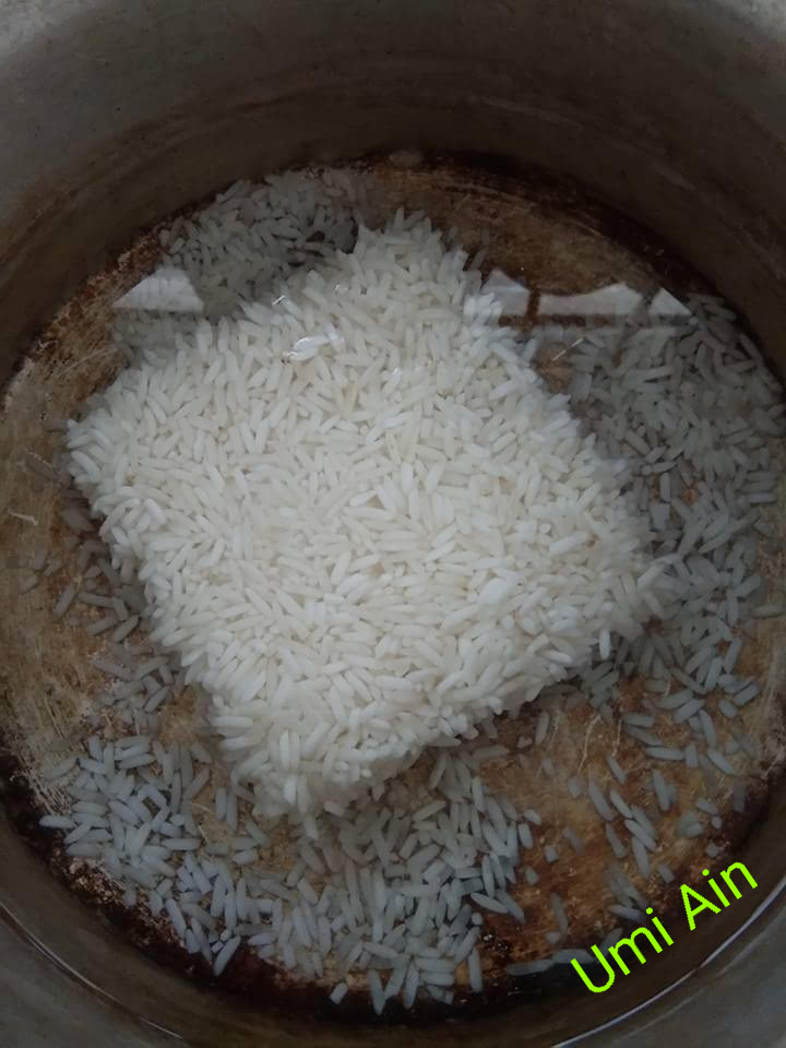 bubur nasi siap 15 minit