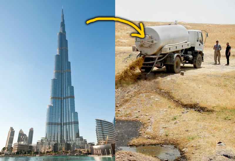 burj khalifa masalah pembentungan sisa buangan