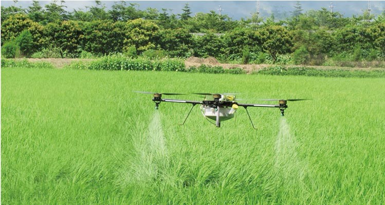 drone petani tanaman bertani sembur racun