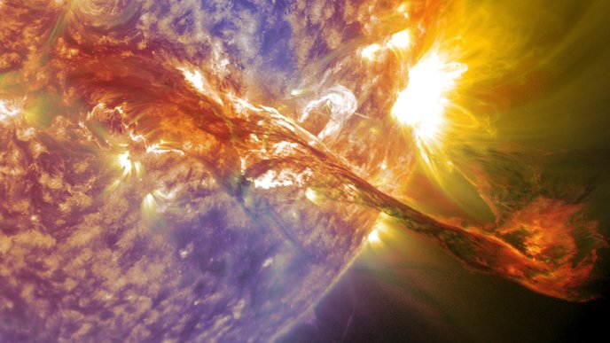 fenomena ribut solar letupan matahari