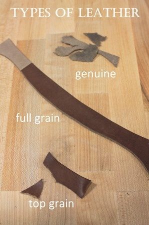 full grain top grain genuine kulit produk