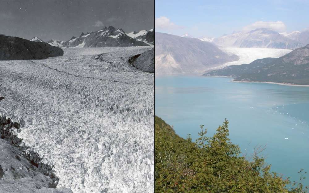 gambar bumi sebelum selepas 70 tahun perjanjian paris perubahan iklim pemanasan global