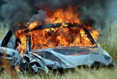 gambaran frank mengenai keretanya yang terbakar namun tiada bukti kukuh