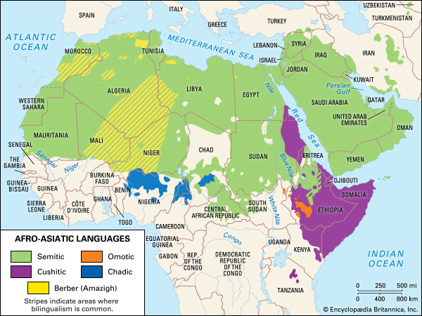 geografi bahasa semit