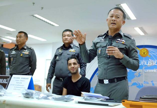 hamza bendelladj di bawah tahanan polis thailand