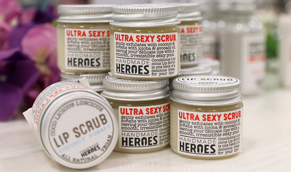 handmade heroes lip scrub