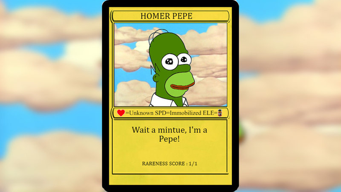 homer pepe meme