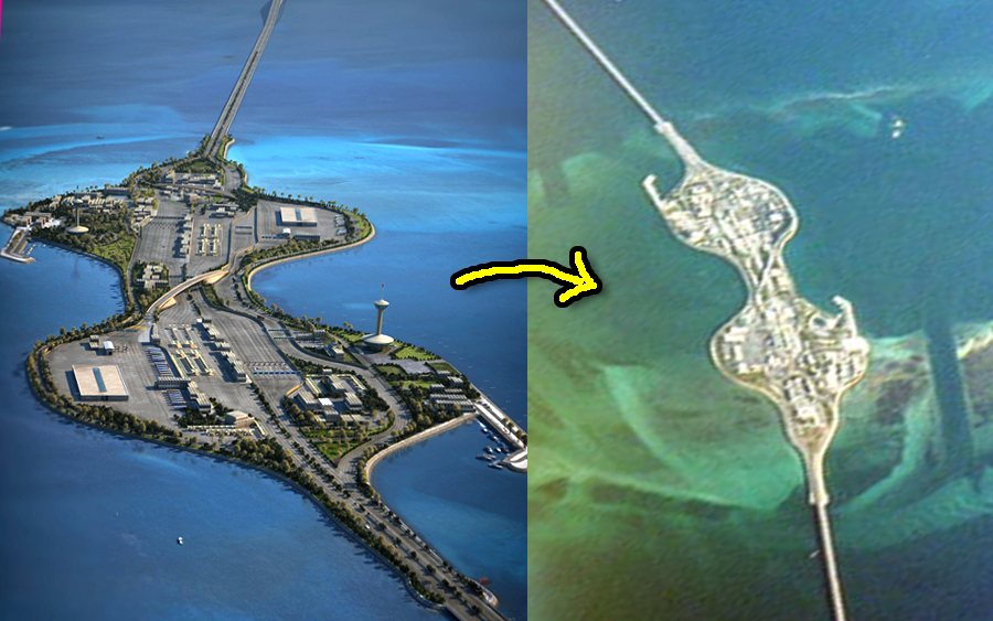 jambatan bahrain arab saudi pulau paspot