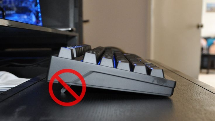 kaki keyboard tak ergonomik
