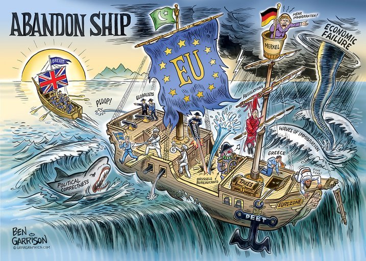 kartun memaparkan brexit dan kedannya