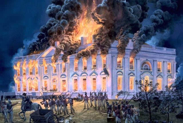 kebakaran di white house