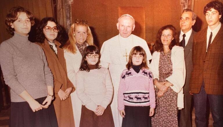 keluarga emanuela orlandi bersama pope john paul ii