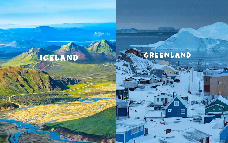 kenapa iceland greenland tak seperti digambarkan hijau ais salji