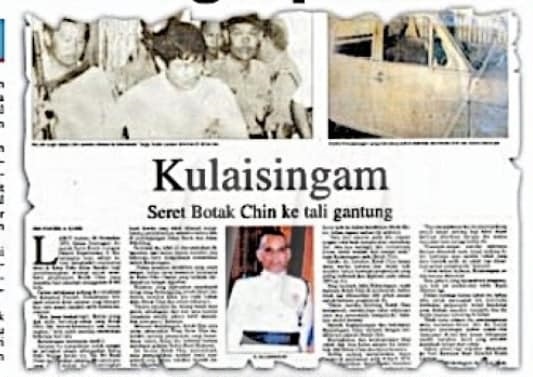 keratan akhbat tentang kisah s kulaisingam yang disiarkan utusan malaysia pada tahun 2002