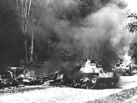 kereta kebal jepun type 95 dimusnahkan oleh australia di malaya dis 1941 feb 1942