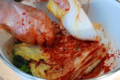 kimchi resepi senang sapu sos pada kubis