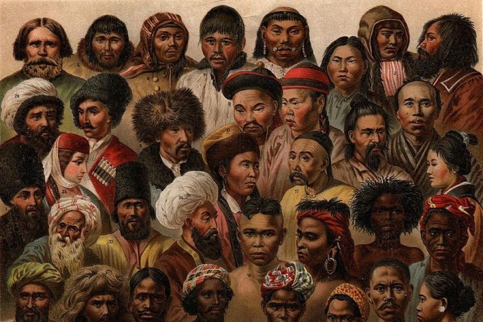 kumpulan etnik gambar beramai