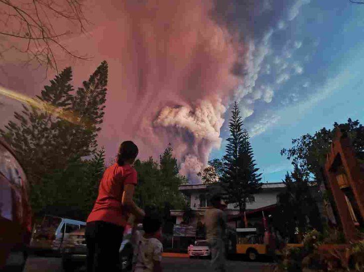 letusan gunung berapi filipina 2020