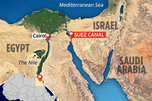 Peta KAnal Suez
