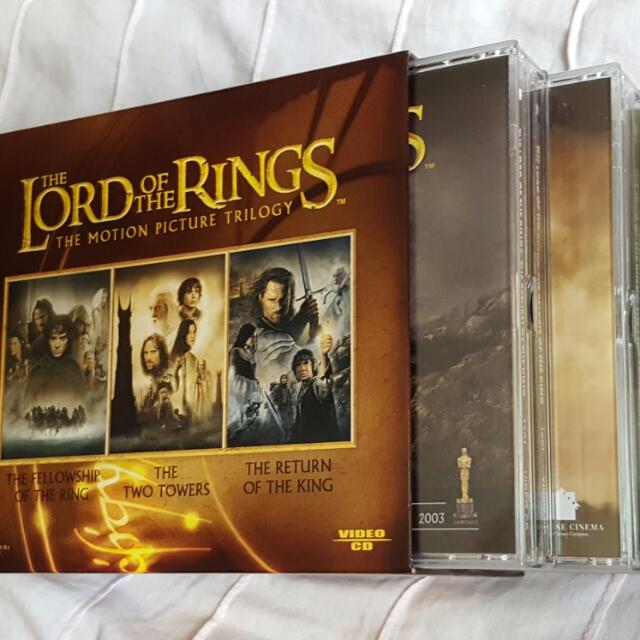 lord of the rings vcd