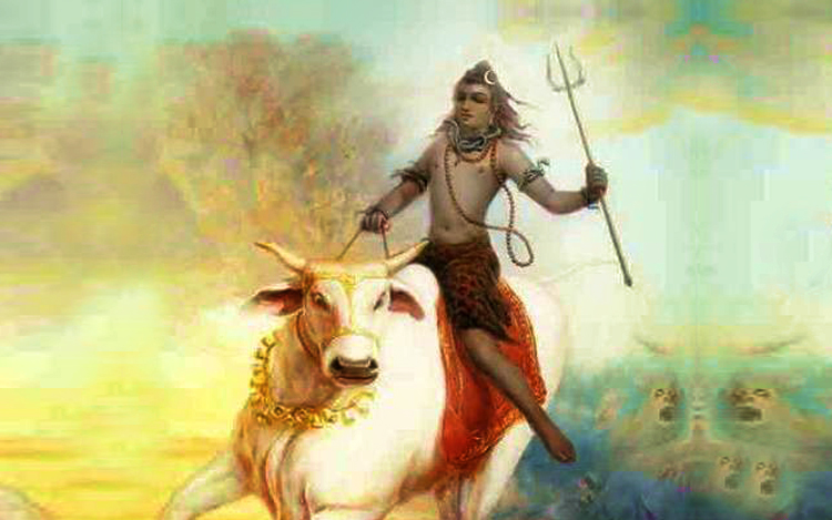 lord shiva menunggang lembu
