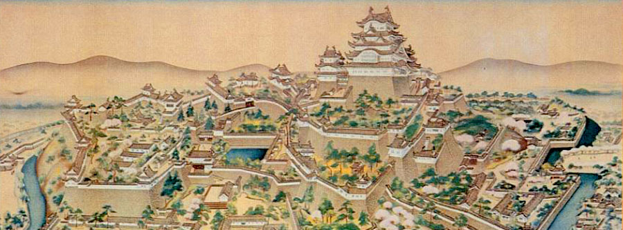 lukisan kompleks istana himeji