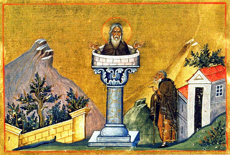 lukisan saint simeon stylites