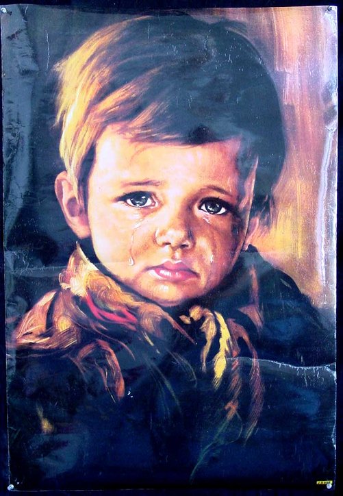 lukisan the crying boy