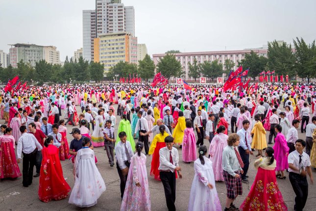 majlis perayaan di korea utara