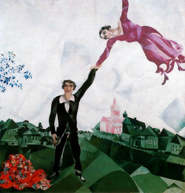 maksud lukisan walk oleh marc chagall