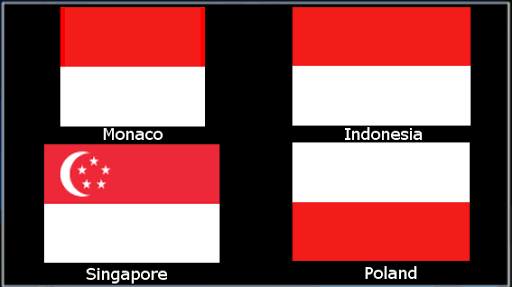 monaco poland indonesia singapura bendera