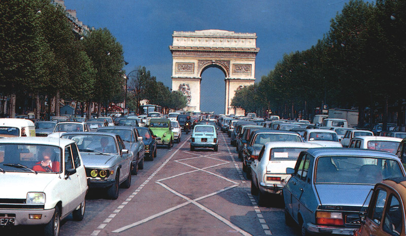 paris lyon traffic jam 1990