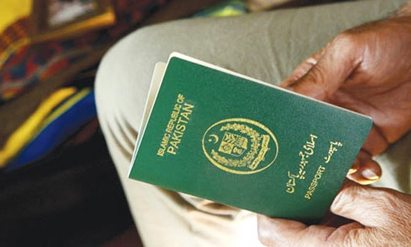 passport warna hijau