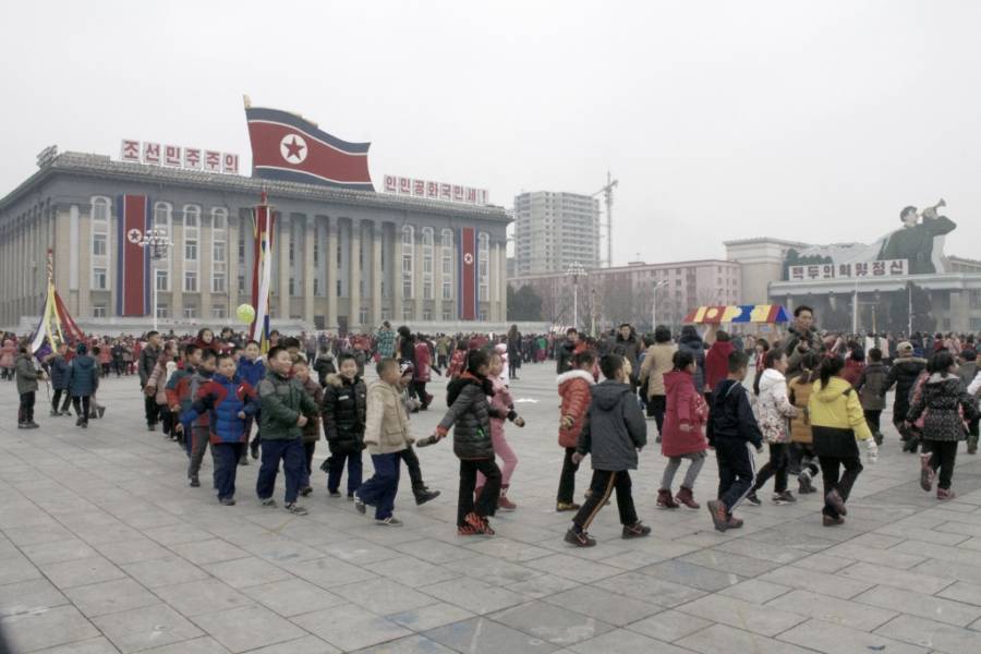 perayaan hari lunar di korea utara