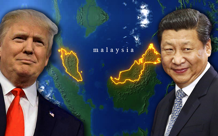 pertembungan amerika syarikat dengan china melibatkan malaysia