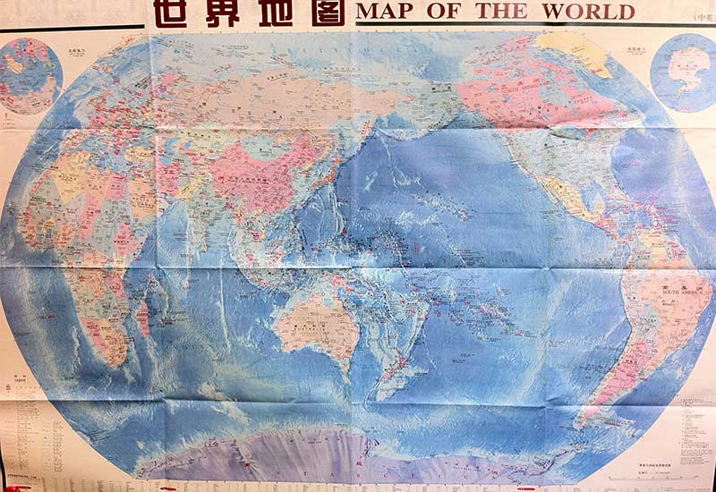 peta dunia china sentrik